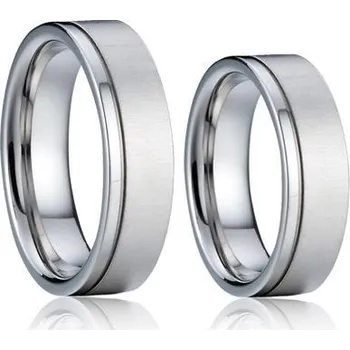 Prsten AN1012 Snubní prsteny chirurgická ocel - pár - Ocelové snubní prsteny
