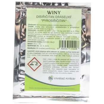 Winy Disiřičitan draselný 10 g Winy Disiřičitan draselný 10 g