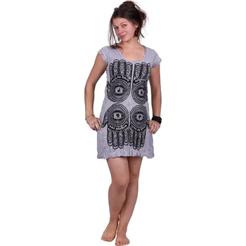 Dámská tunika Šaty (tunika) Sure Hamsa Grey, Sittar.cz S