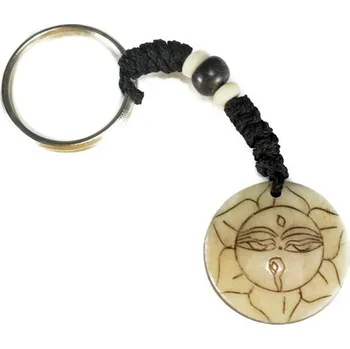 Přívěsek na klíče Buddhovy oči v lotosu