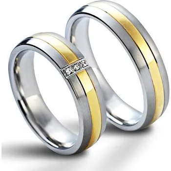 Prsten NSS1015 Snubní prsteny chirurgická ocel - pár