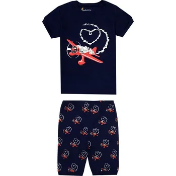 Dětské klučičí pyžamo s letadly Věk: 4T, Barva: černá 2