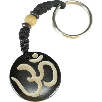 Přívěsek na klíče Óm - černý