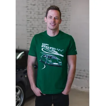 Lusso Legends Pánské zelené tričko PASSO DELLO STELVIO Lusso Legends - L