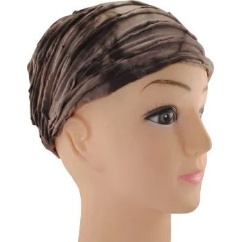 Šátek Batikovaná látková čelenka Noda Hutan, hnědá, Sittar