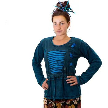 Dámská halenka Nepálský etno top / halenka Dhara Pirus, Sittar, VÝPRODEJ, SLEVA XXL