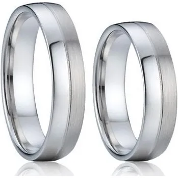 Prsten AN1008 Snubní prsteny chirurgická ocel - pár - Ocelové snubní prsteny