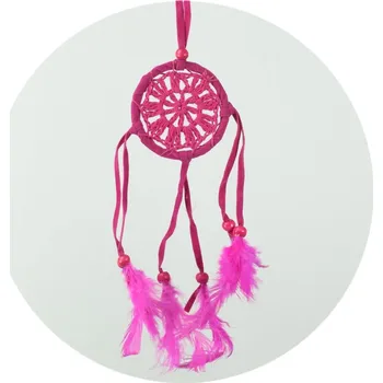 Lapač snů Malinký lapač zlých snů - růžový, háčkovaný, SITTAR