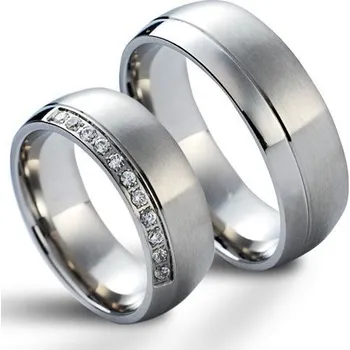 Prsten NSS1005-C Snubní prsteny chirurgická ocel - pár