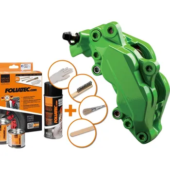 Autolak Foliatec Barva na brzdové třmeny , zelená, 3 dílná sada