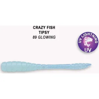 Umělá nástraha Gumová nástraha Crazy Fish Tipsy 5cm 89 Glowing (8ks)