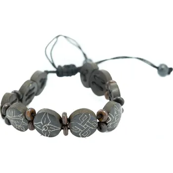 Náramek Náramek Aštamangala - kulatý, černý, menší