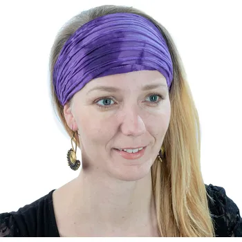 Šátek Batikovaná látková čelenka Noda Ungu, fialová, Sittar