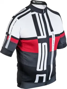 cyklistický dres Author Men Sport X7 ASC s krátkým rukávem červený/bílý/černý