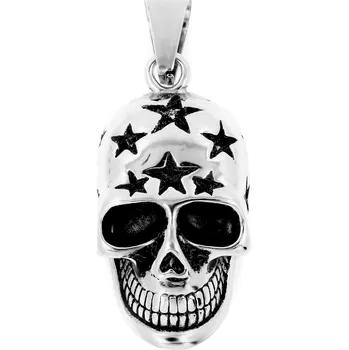 Přívěsek BRUNOshop.cz Přívěsek LEBKA s hvězdami