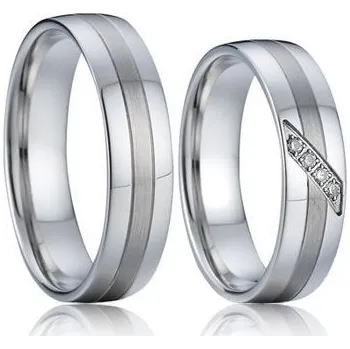 Prsten AN1041 Stříbrné snubní prsteny, stříbro AG925/1000 - pár - stříbrné snubní prsteny