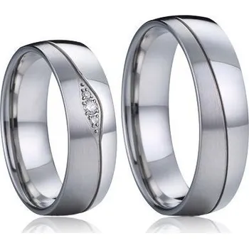 Prsten NSS1013 Snubní prsteny chirurgická ocel - pár