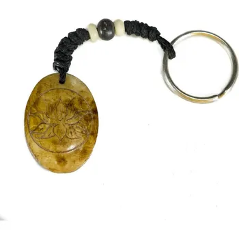 Přívěsek na klíče Lotosový květ v oválu