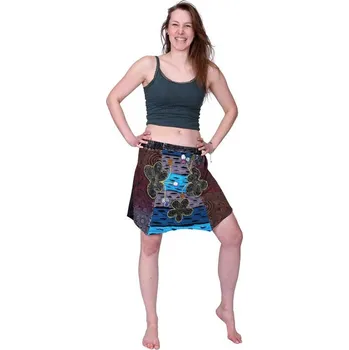 Dámská sukně Mini sukně s výšivkou a elastickým pasem Taman Pirus, Sittar, VÝPRODEJ, SLEVA M/L