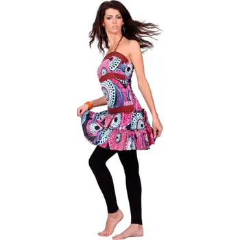 Dámské šaty Růžové etno šaty Patti Ajmer, VELKÝ VÝPRODEJ, Sleva 24%, Sittar UNI (odpovídá S/M)