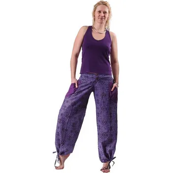 Dámské kalhoty Turecké kalhoty fialové Lompat Ungu, Sittar