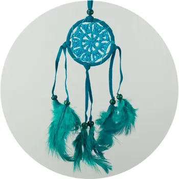 Lapač snů Malinký lapač zlých snů - tyrkysový, háčkovaný, SITTAR