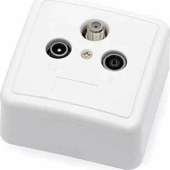 Elektrická zásuvka Účastnická zásuvka satelitní průběžná SIGNAL TV+R+SAT, 12dB 32MX610S