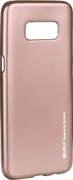 Pouzdro na mobilní telefon Goospery Mercury i-Jelly pro Samsung Galaxy S8 Plus Rose Gold