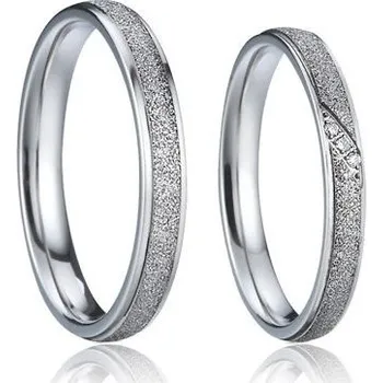 Prsten AN1007 Snubní prsteny chirurgická ocel - pár - Ocelové snubní prsteny