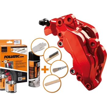 Autolak Foliatec Barva na brzdové třmeny , červená Performance RED, 3 dílná sada