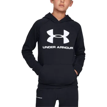 Chlapecká mikina Under Armour Rival Logo Hoodie černá