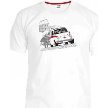 Pánské tričko Lusso Legends Pánské bílé tričko FIAT ABARTH Lusso Legends - XL