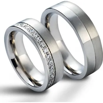 Prsten NSS1012 Snubní prsteny chirurgická ocel - pár
