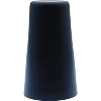 Objímka na žárovku Objímka kovová hladká, závit E27 kov hladká černá matná