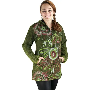 Dámský kabát Kabátek s potiskem Dexa Hijau, Sittar.cz XL