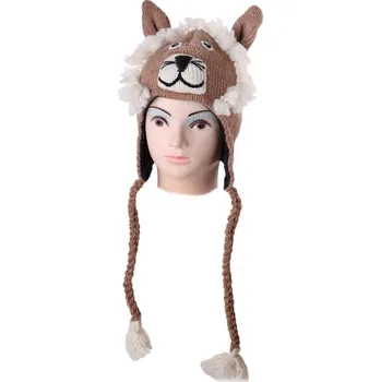 Čepice Vlněná čepice Lev - béžová, lvíček, Sittar M