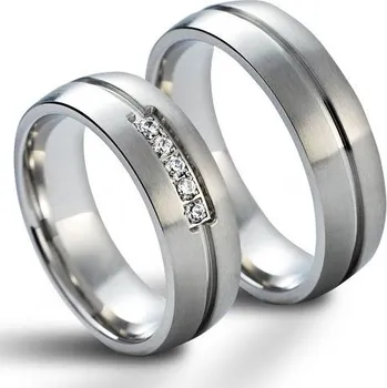 Prsten NSS1008 Snubní prsteny chirurgická ocel - pár