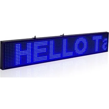 Reklamní LED panel LED reklama, běžící text, tabule, displej modrá (blue) 100x20x5cm Speciální cena pro registrované