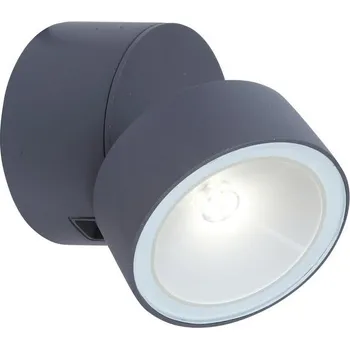 Venkovní osvětlení Lutec 5626101125 LED venkovní nástěnná lampa Trumpet 8W | 600lm | 4000K | IP54 - s nastavitelnou hlavou + K nákupu nad 3000 Kč dárek zdarma