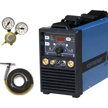 Svářečka KÜHTREIBER KITin 1900HF TIG VYBAVENÍ: + kabely 3m, hořák TIG 4m, redukční ventil ARGON + samostmívací kukla YOGA