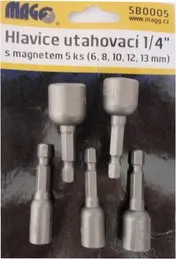 Gola hlavice Magg 1/4" hlavice utahovací s magnetem SB0005