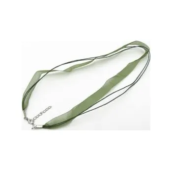 Šňůra na krk se zapínáním (SZA) khaki 1 ks