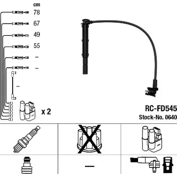 Zapalovací kabel Sada kabelů pro zapalování NGK 0640