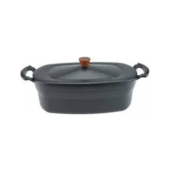 Hrnec pekáč 26,5x20 cm SKK pravá německá litina INDUKCE (12,5 cm hluboký,4,6L, 5,4 kg včetně poklice)