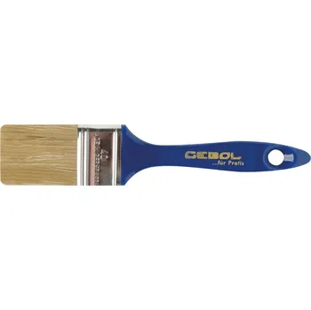 Malířský štětec Štětec plochý UNION 30mm, bílá štětina, plastová rukojeť GEBOL 403230