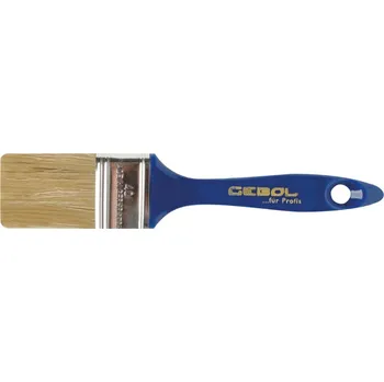 Malířský štětec Štětec plochý UNION 50mm, bílá štětina, plastová rukojeť GEBOL 403250