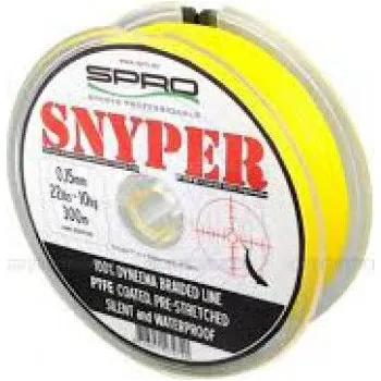 Pletená šňůra Spro Snyper žlutá 0,10mm 7kg Návin 10m