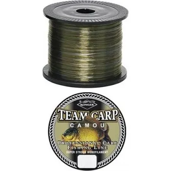 Vlasec Konger TEAM CARP Camou Rainbow 1000m Průměr 0,25mm