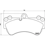 Brembo sada brzdových destiček,…