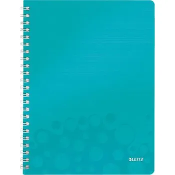 Sešit Blok Leitz WOW A4, čtverečkovaný, ledově modrý